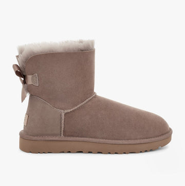 UGG MINI BAILEY BOW II Womens Classic Boots Caribou - Shuperb