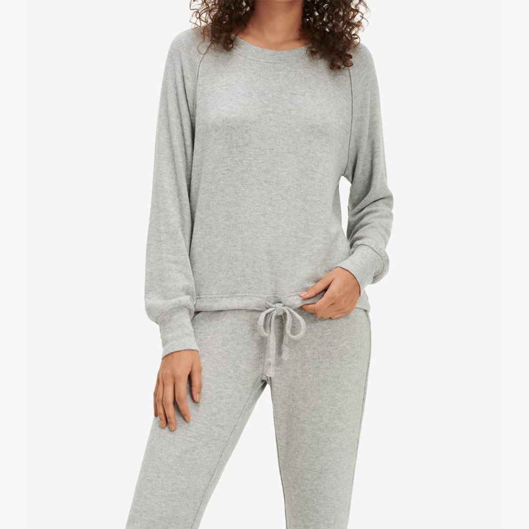 UGG GABLE Womens Loungewear Set Grey Heather - Shuperb