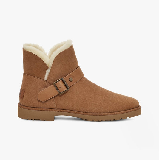 UGG ROMELY SHORT BUCKLE Womens Classic Boots Chestnut - Shuperb