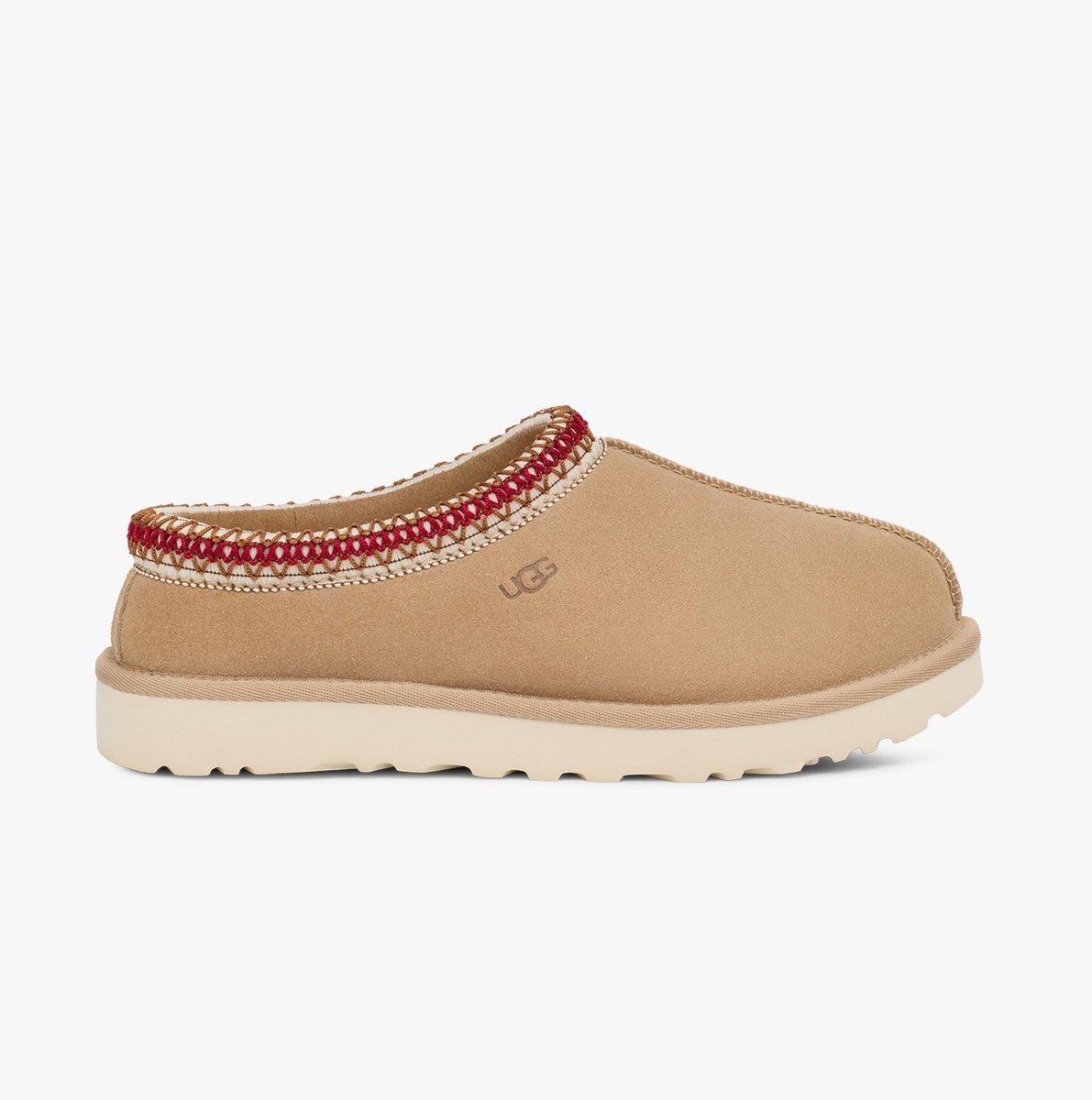 UGG TASMAN Womens Slippers Sand/Dark Cherry - Shuperb