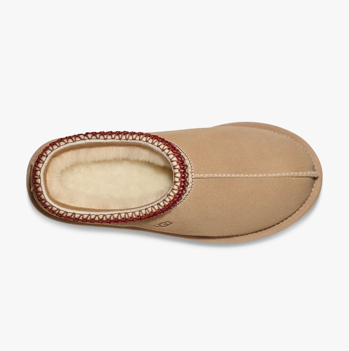 UGG TASMAN Womens Slippers Sand/Dark Cherry - Shuperb