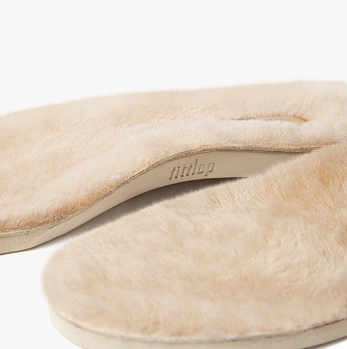 FitFlop WONDERWELLY INSOLES Ladies Sheepskin Luxe Shearling Insoles Cream - Shuperb