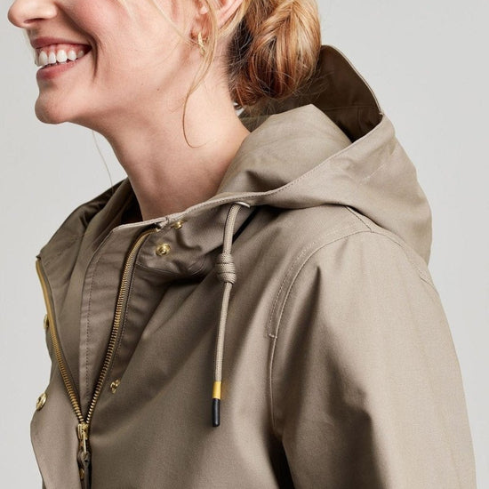 Joules PADSTOW Womens Raincoat Mushroom - Shuperb